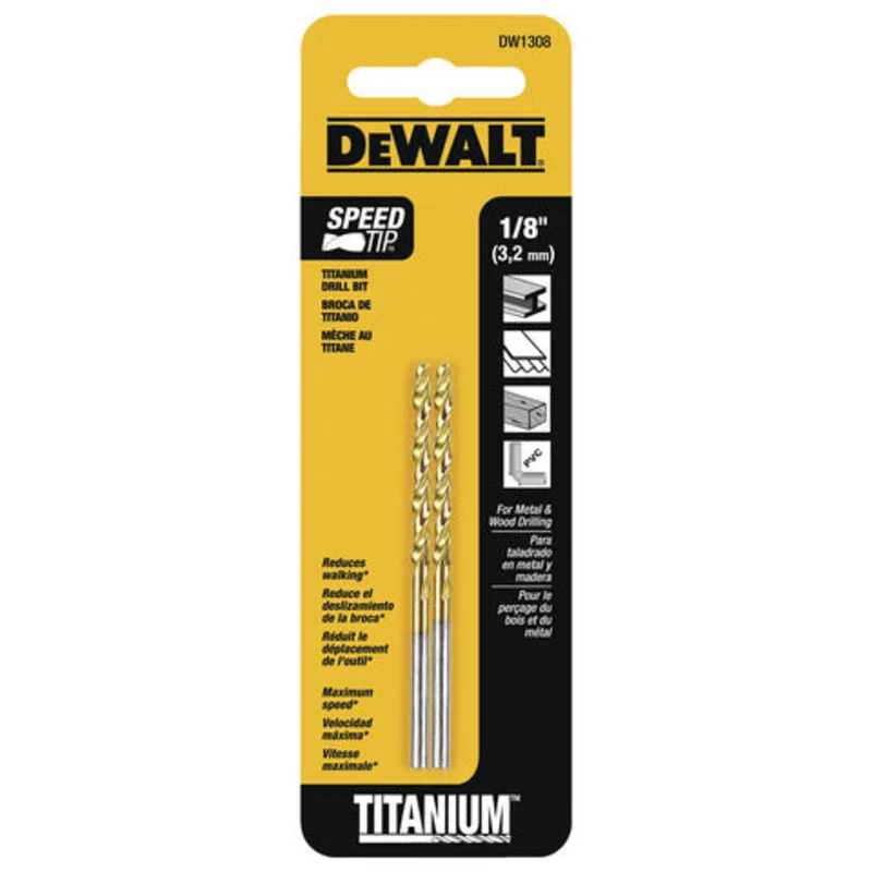 BARRENA 1/8" TITANIUM DEWALT