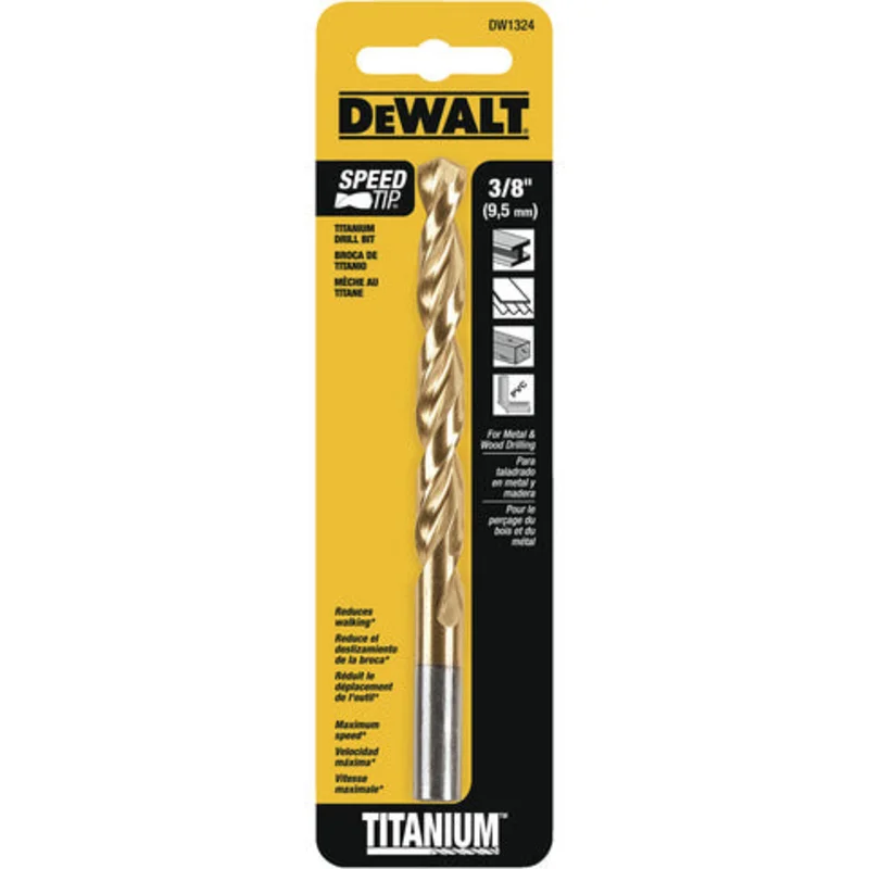 BARRENA 3/8" TITANIUM DEWALT