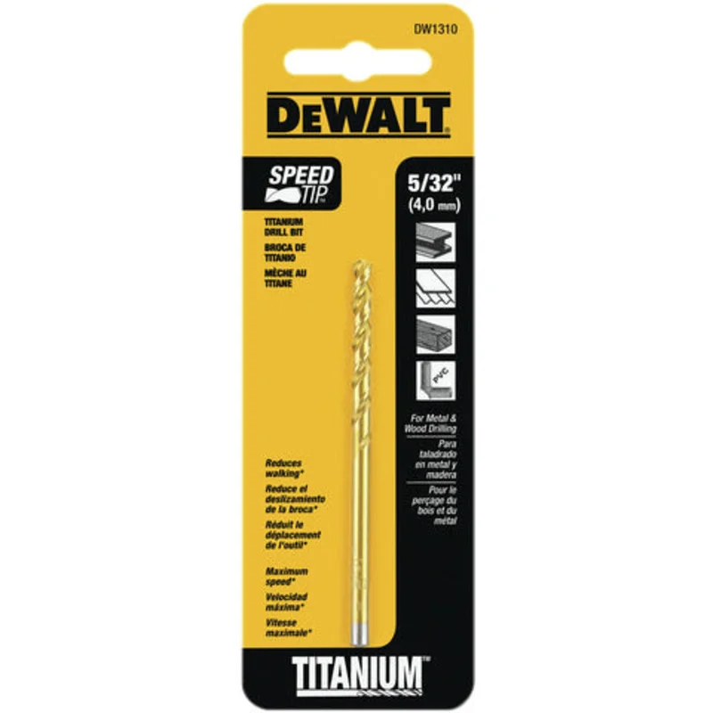 BARRENA 5/32" TITANIUM DEWALT