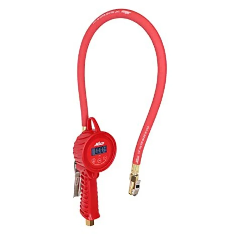 Best Digital Highly Accurate Pneumatic Inflator Gauge with Hose 220 PSI Max