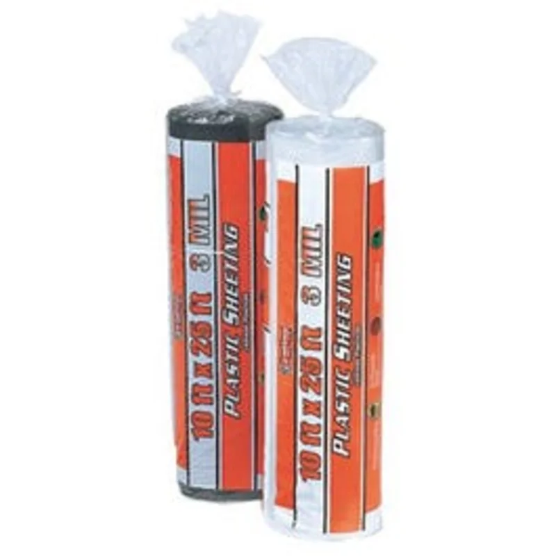 Black Polyethylene Sheeting, 3-Mil, 10 x 25-Ft.