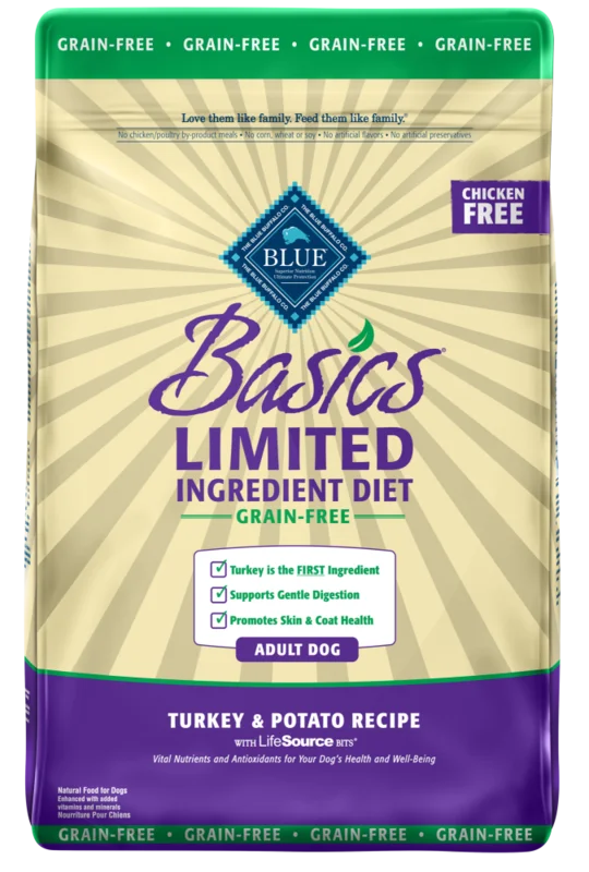 Blue Buffalo Basics Grain Free Adult Turkey and Potato Dry Dog Food