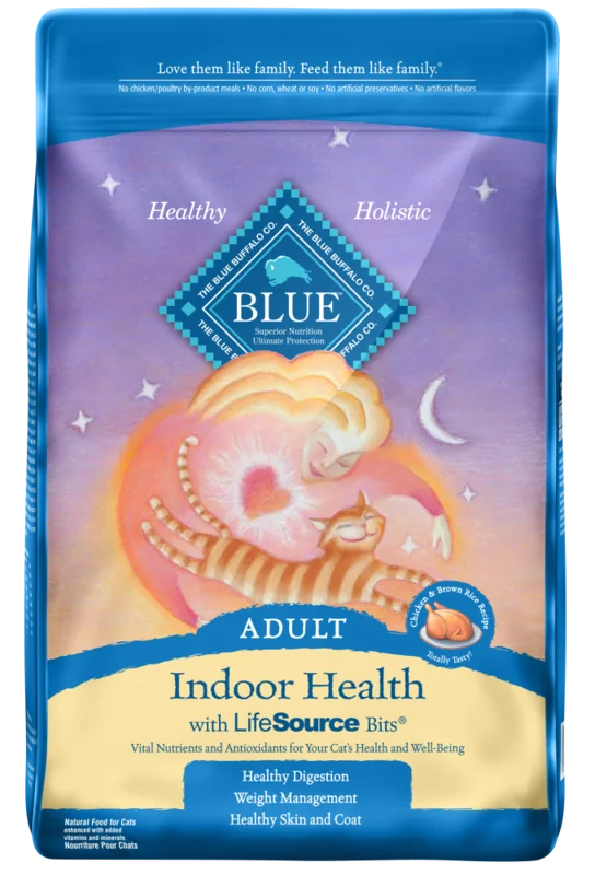 Blue Buffalo Indoor Health Natural Chicken & Brown Rice Adult Dry Cat Food