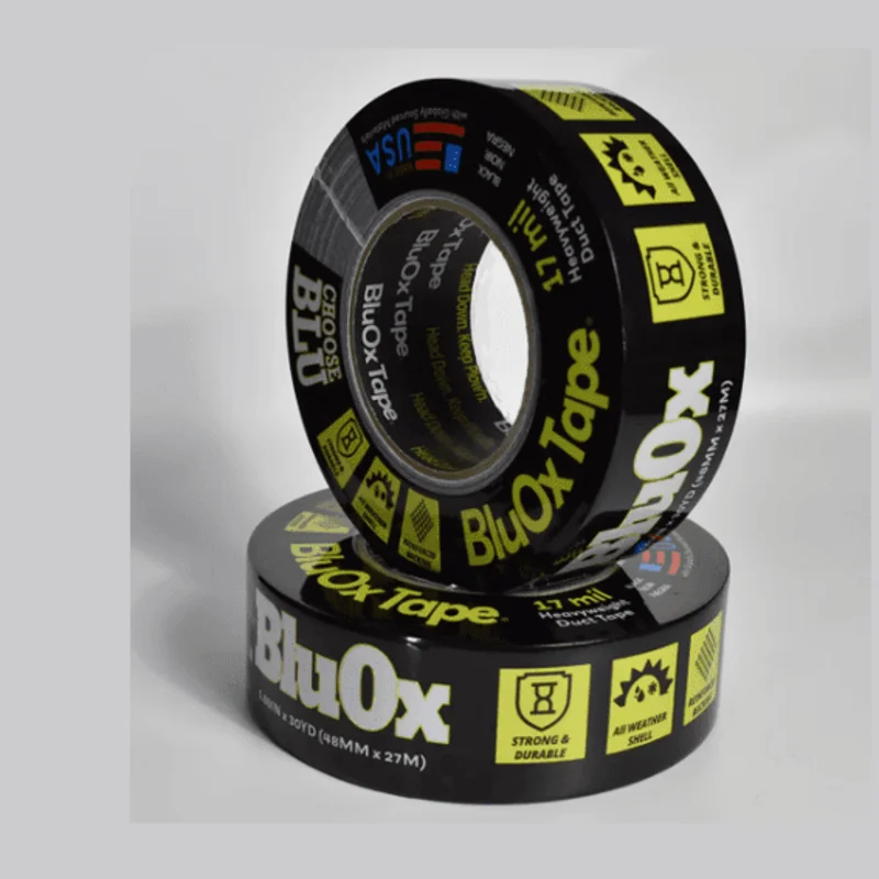 BluOx Heavyweight 17 mil Duct Tape High Performance High Durability Temperature Resistant Extra-Strong
