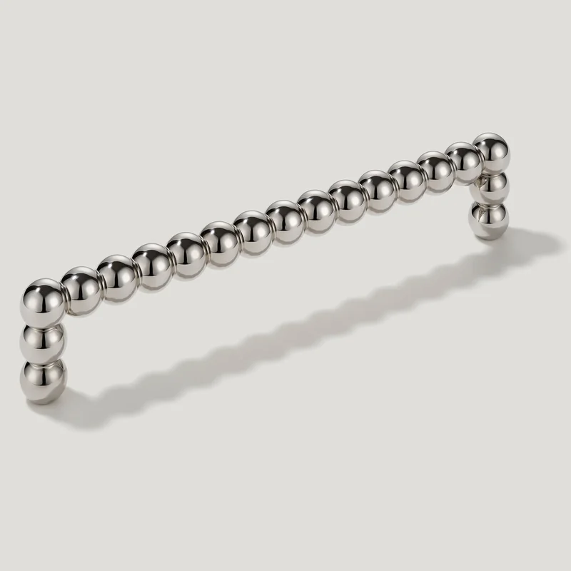 BOBBIN D Bar Handle - Polished Nickel