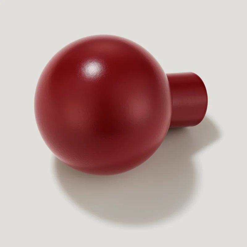 BOBBIN Rounded Knob - Burgundy