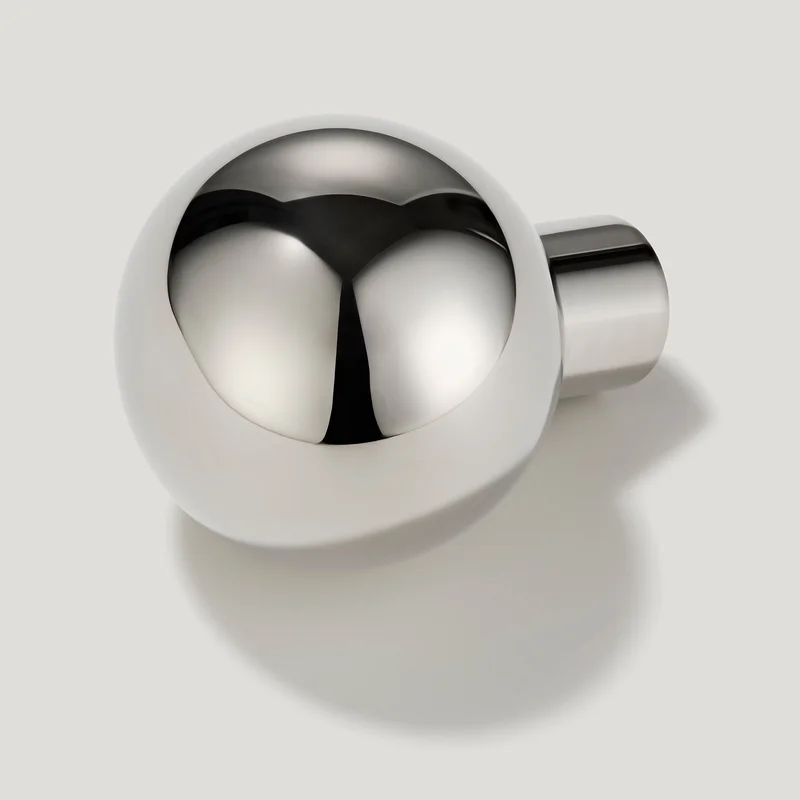 BOBBIN Rounded Knob - Polished Nickel