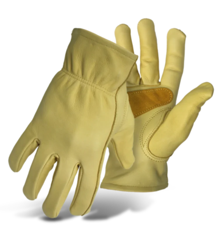 Boss Grain Cowhide Leather Driver With Palm Patch Gloves