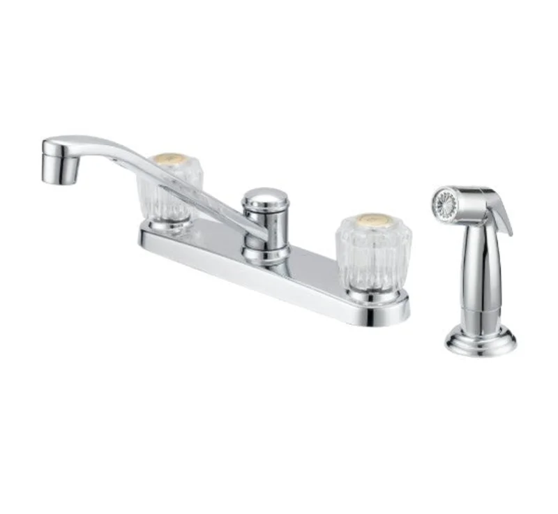 Boston Harbor Kitchen Faucet 2-Handle 4-Faucet Hole Chrome