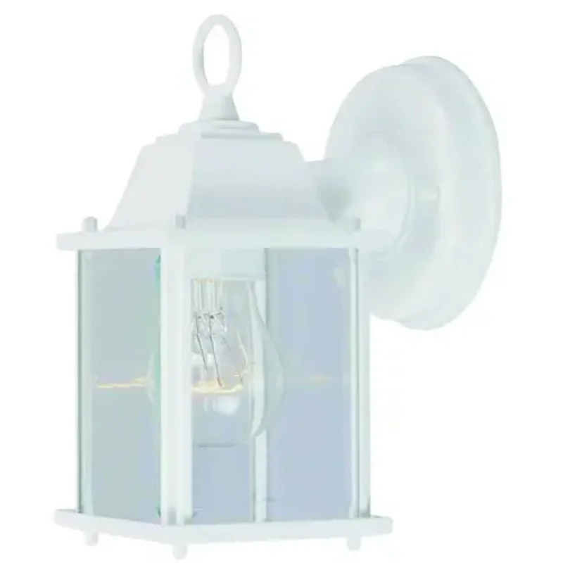 Boston Harbor Outdoor Lantern CFL Lamp Aluminum Fixture White