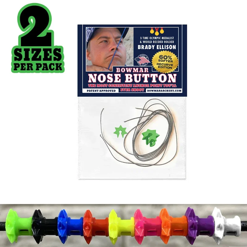 BOWMAR NOSE BUTTON RECURVE EDITION Green