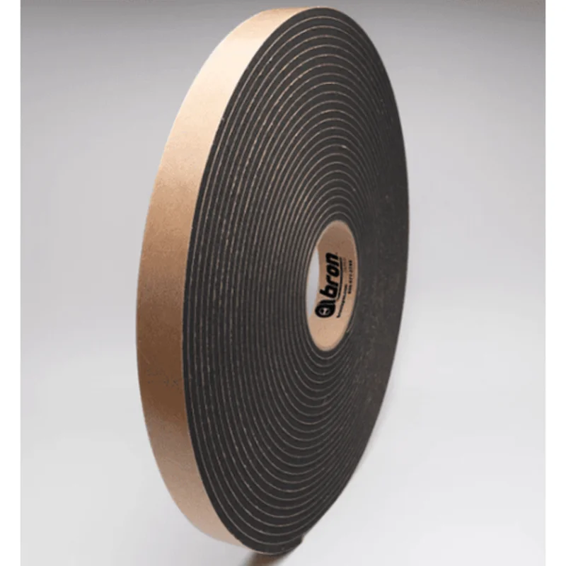 Bron BT-2505 Medium Density Chemical Resistant Shock Resistant Gasketing Foam Tape Double Sided
