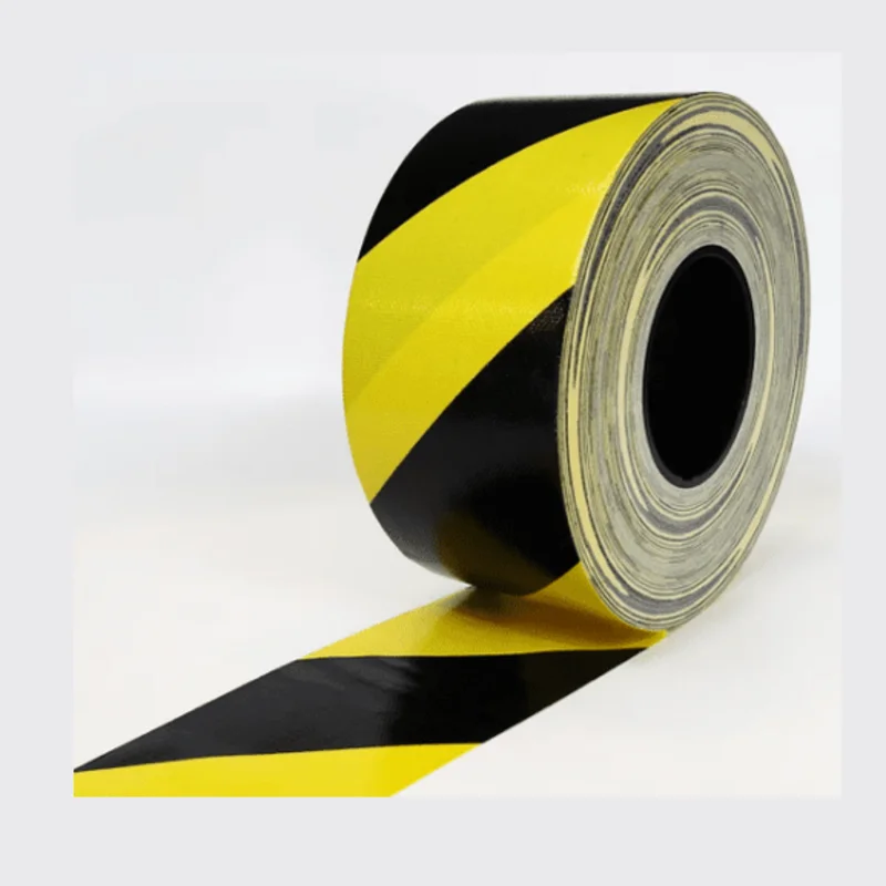 Bron BT-6110 AV Cord Tape with Hazard Stripe, Hand-Tearable, Strong Bond, Waterproof and Clean Removal for tieing down Audio-Video Cables