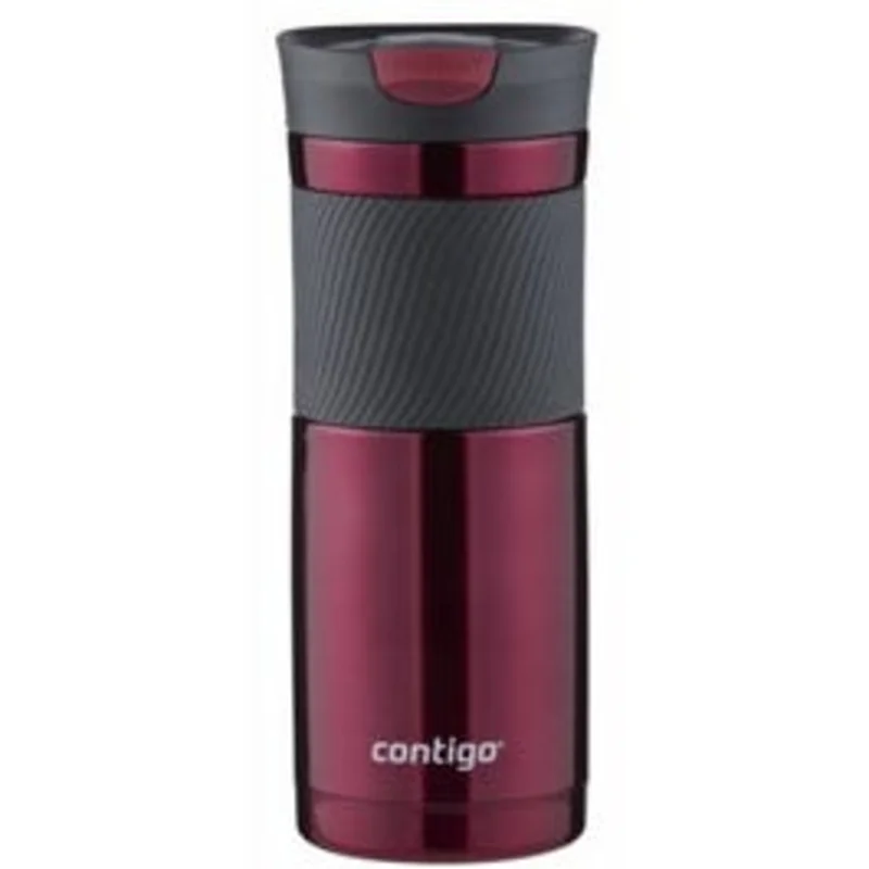 Byron Snap-Seal Travel Mug, Vivacious Stainless Steel, 20-oz.