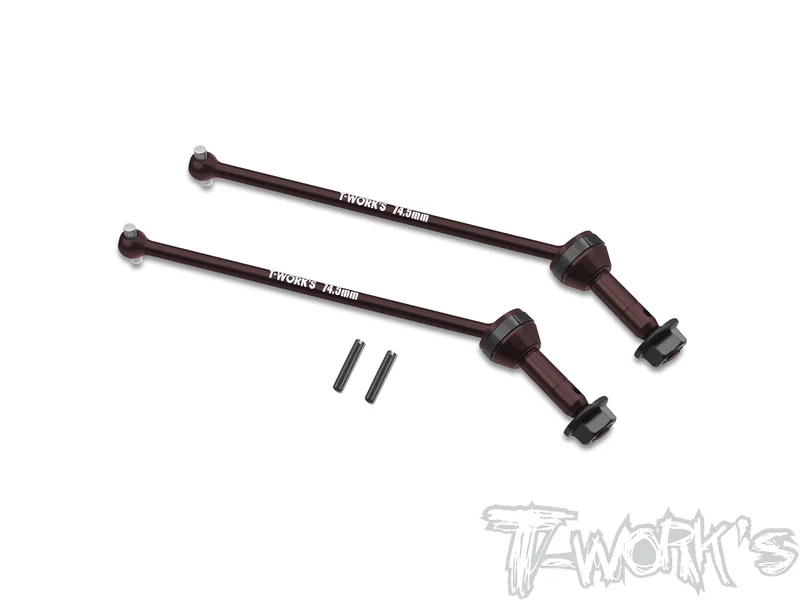 C-RC10-4WD-F-M4Steel Front CVD Set M4 Thread ( For Team Associated RC10 4WD )2pcs.