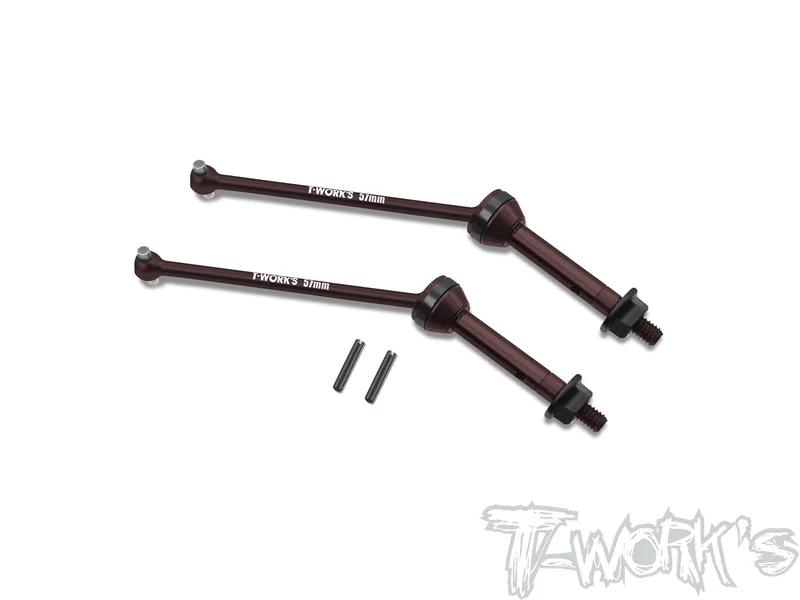 C-RC10-4WD-R-M4Steel Rear CVD Set +2mm M4 Thread ( For Team Associated RC10 4WD )2pcs.