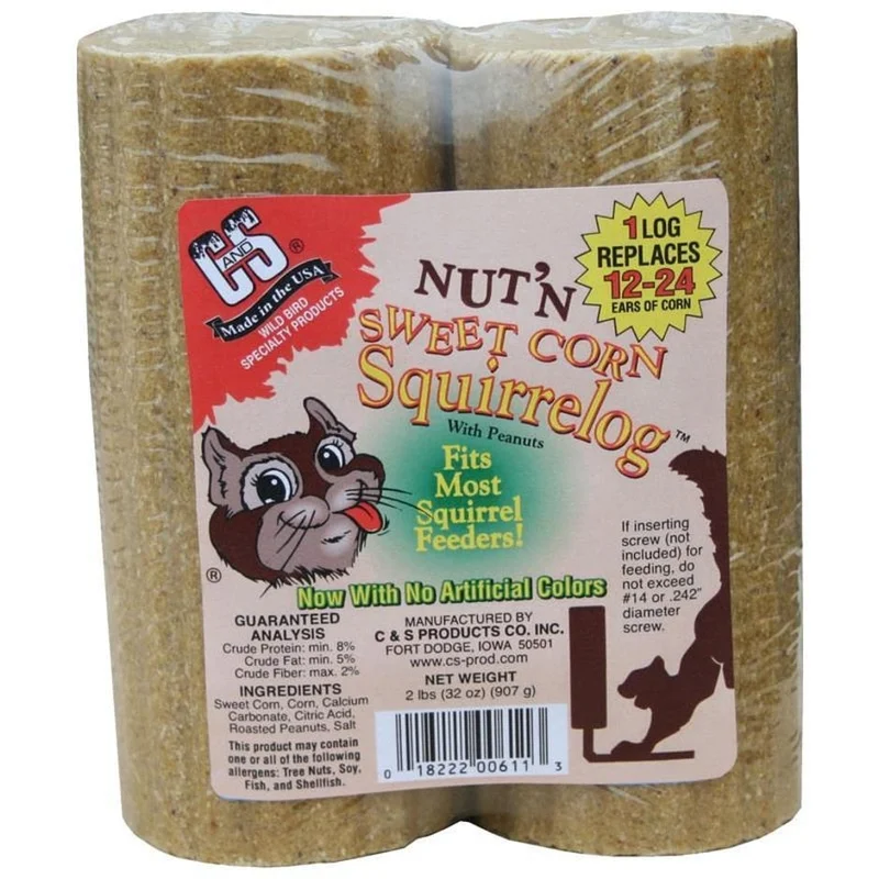 C&S Nut 'N Sweet Corn Squirrelog Refill
