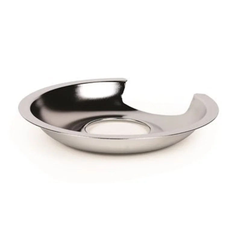 Camco Universal Electric Drip Pan - 6" Chrome Bilingual (CARD)