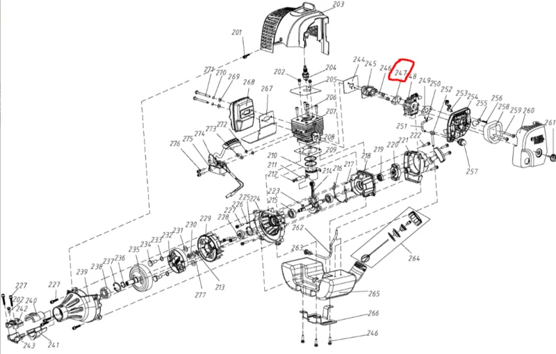 Carburator "Gasket" Black and Decker