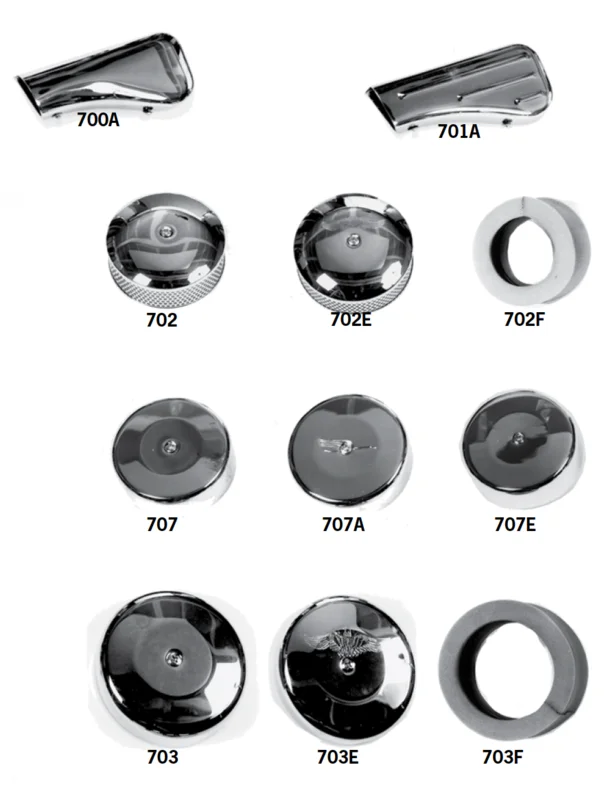 Carburetor Covers And Air Cleaner Assemblies For Bendix, Tillotson And Early Keihin Carburetors