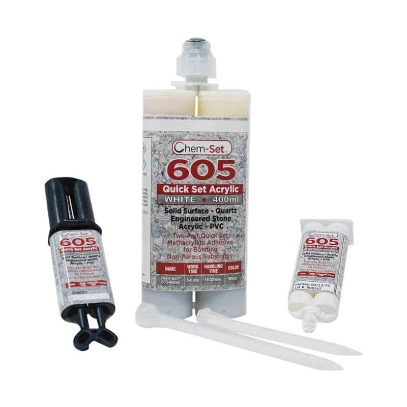 Chem-Set 605 Quick Set Acrylic Adhesive White