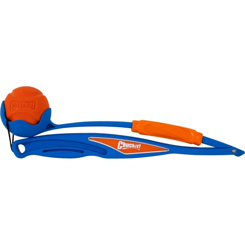 CHUCKIT! FETCH & FOLD 25M LAUNCHER BLUE
