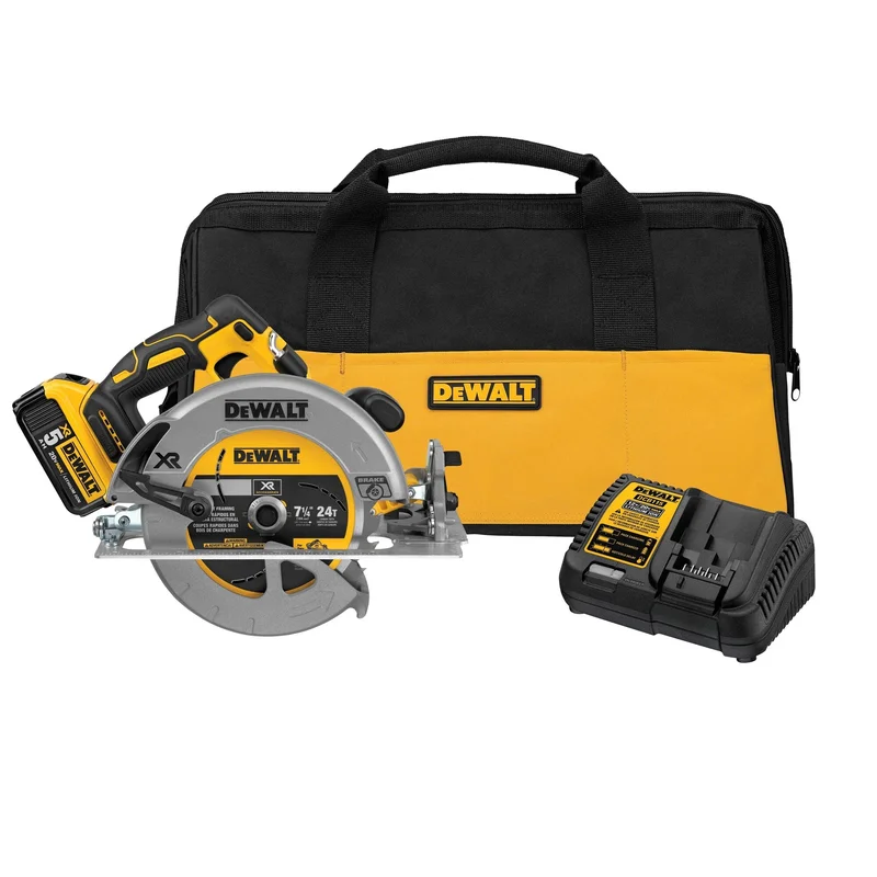 Circular Saw 7-1/4" 20V Max W/Battery 20V/5.0AH Dewalt