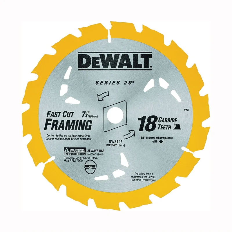 CIRCULAR SAW BLADE 7-1/4" X 18T DEWALT