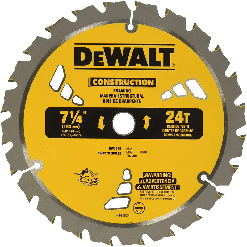 CIRCULAR SAW BLADE 7-1/4" X 24T DEWALT