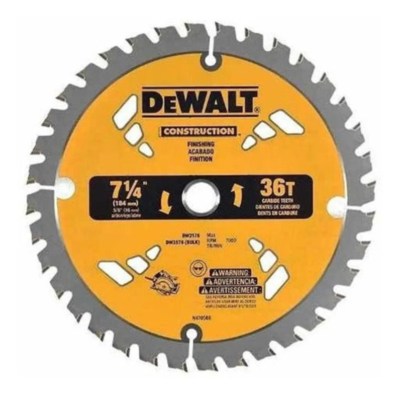 Circular Saw Blade 7-1/4" X 36T Dewalt
