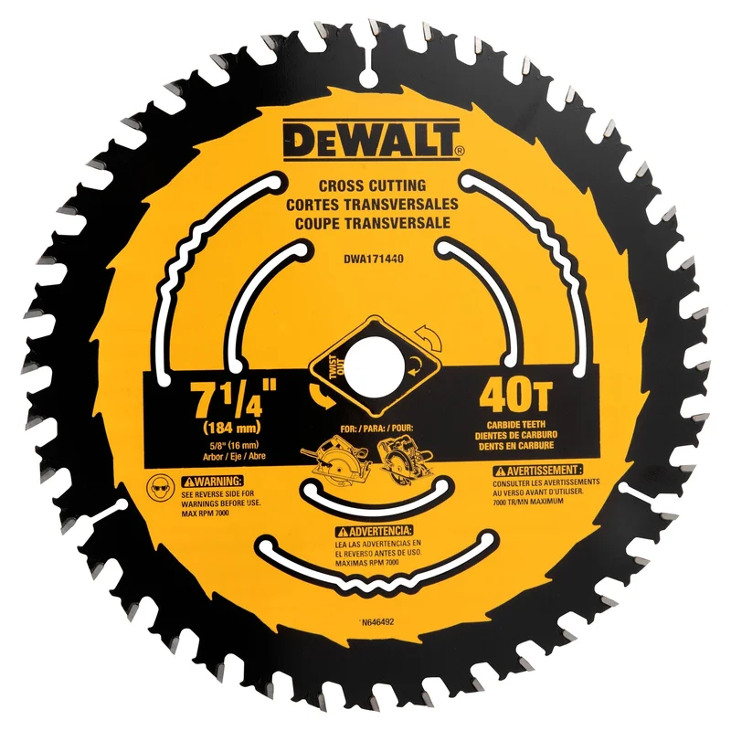 Circular Saw Blade 7-1/4" X 40T Dewalt