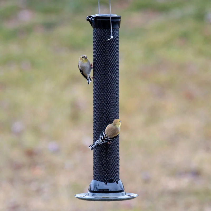 Classic Brands Droll Yankees Onyx Clever Clean Finch Screen Feeder with Easy Opening Black