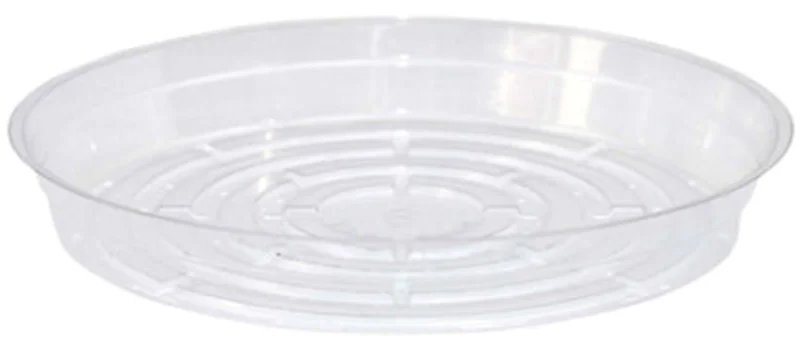 CLEAR VINYL  SAUCER  8 INCH