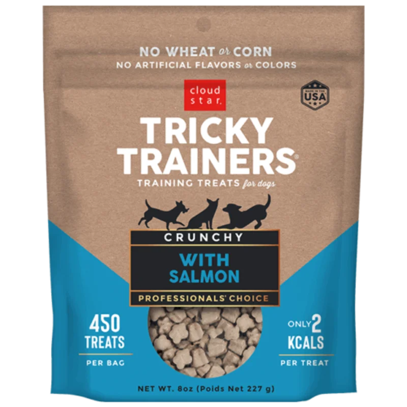Cloud Star Crunchy Tricky Trainers Salmon Dog Treats