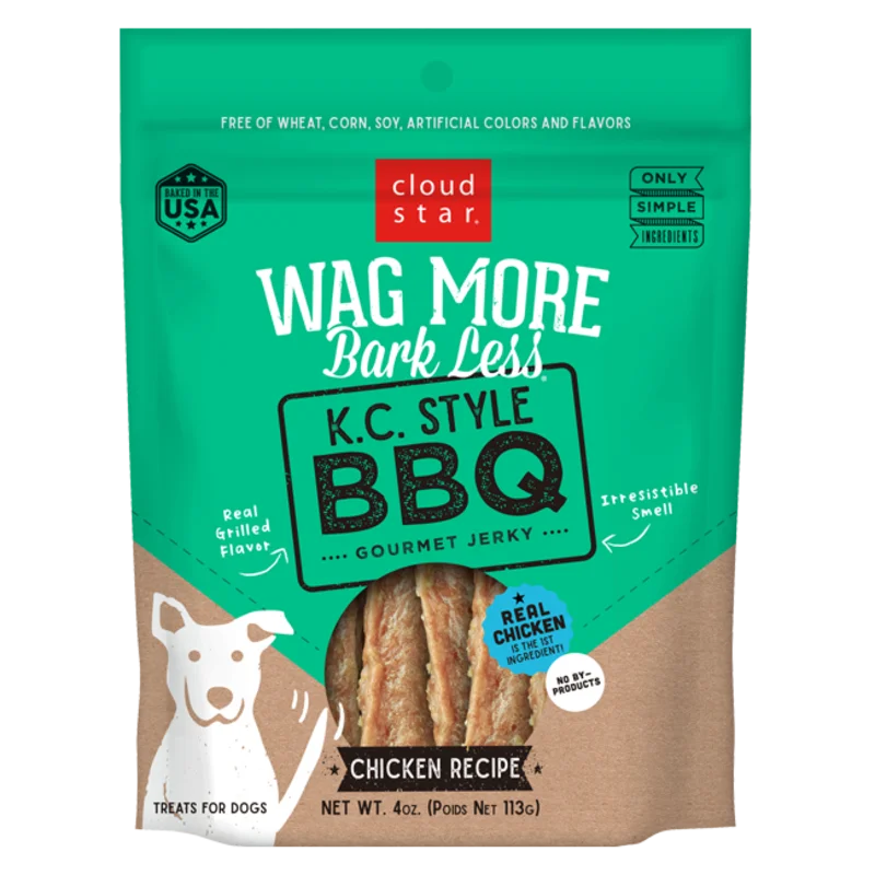 Cloud Star Wag More Bark Less K.C. Style BBQ Chicken Jerky