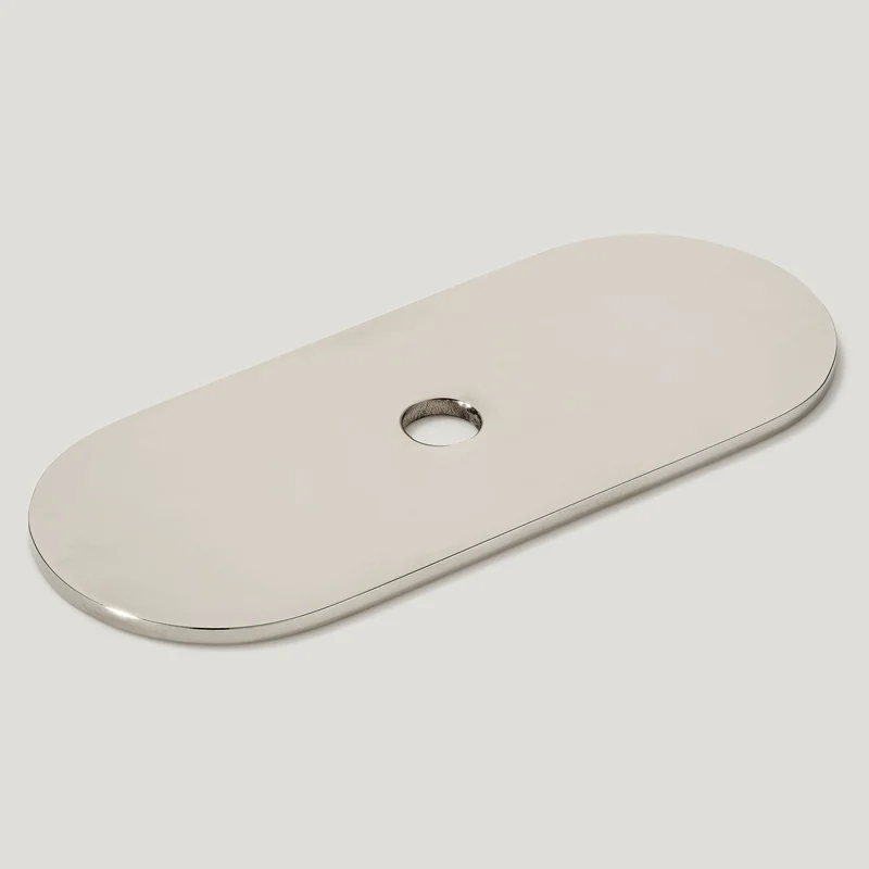 COHEN Knob Backplate - Polished Nickel