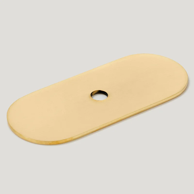 COHEN Knob Backplate - Unlacquered Brass