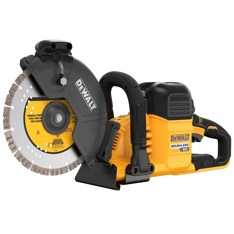 Concrete Cut-Off 9" 60V W/2 Battery 9.0AH Flexvolt Dewalt