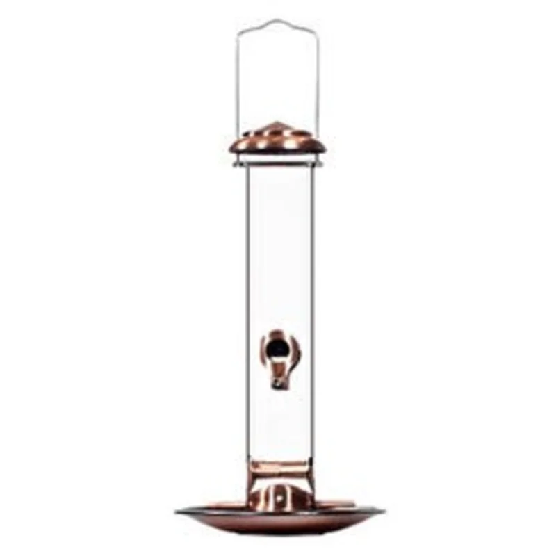 Copper Tube Bird Feeder, 16-1/2 Inch