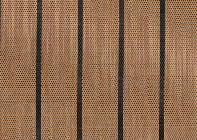 Corinthian AquaWeave Black Teak Woven Marine Flooring