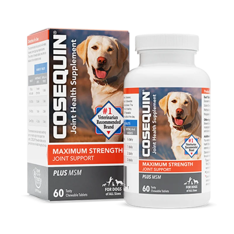 COSEQUIN Maximum Strength Plus MSM Chewable Tablets