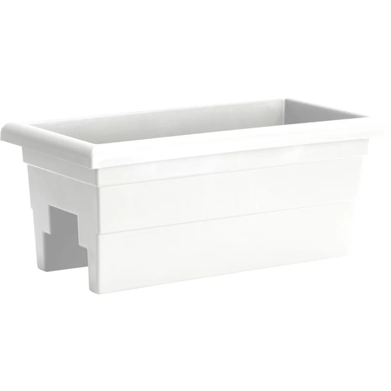 COUNTRYSIDE OVER THE RAIL PLANTER WHITE