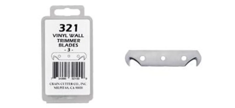 Crain No. 321 Vinyl Wall Trimmer Blades (3 Pack)