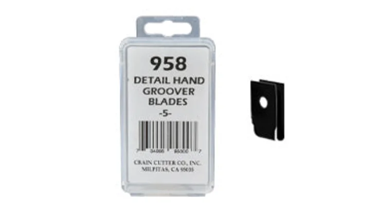 Crain No. 958 3.5mm Detail Groover U-Blades (5)