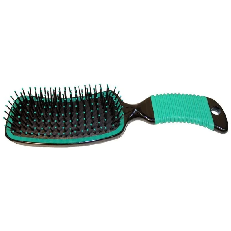 Curved Handle Mane and Tail Brush BLUE