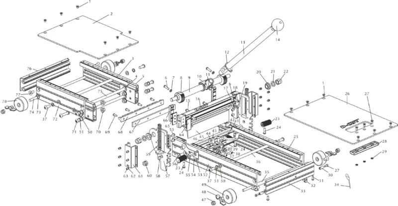 D-Cut RC-200 Wall Base Cutter Replacement Parts