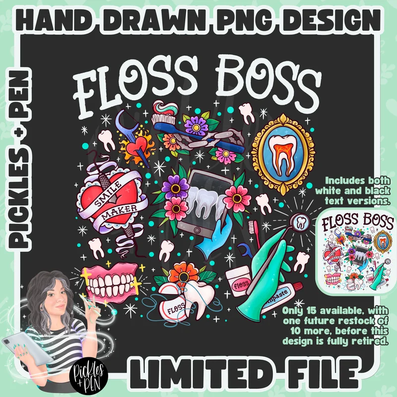 DENTAL Tattoo Flash Career Series PNGs [LIMITED]