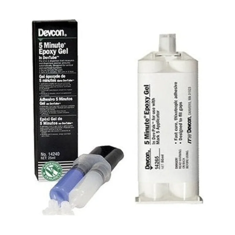 Devcon 5-Minute Epoxy Gel - Fast Setting Thixotropic (no-drip) Epoxy