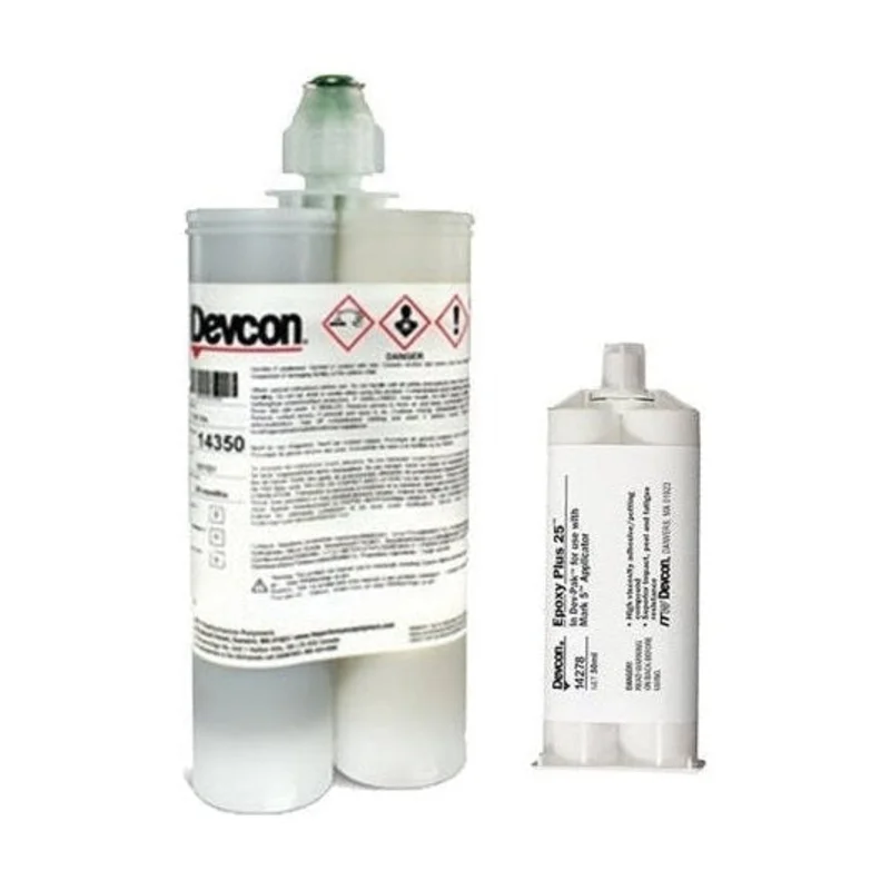 Devcon Epoxy Plus 25 (14278 50ml & 14350 400ml) Gray Toughened Impact/Shear/Peel Resistent Epoxy Adhesive