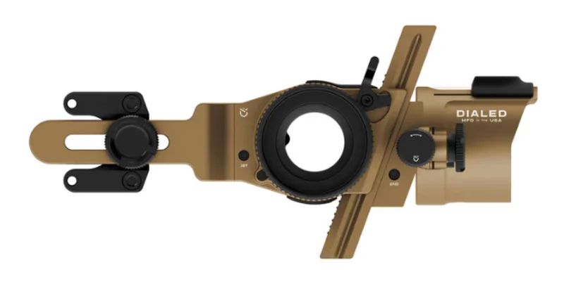 Dialed Archery PRUF RISER MOUNT SIGHTS - .010 PINS BLACK